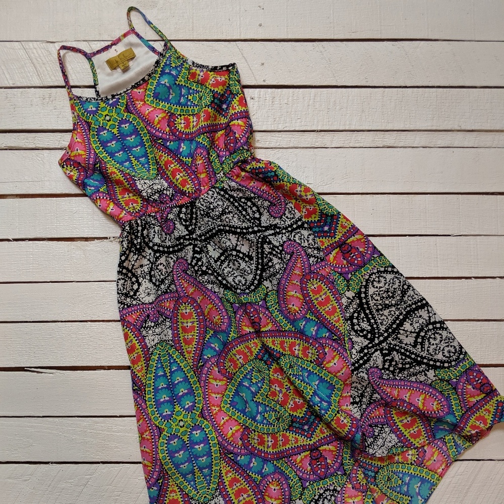 Nicole Miller Paisley Mash Dress (size S)